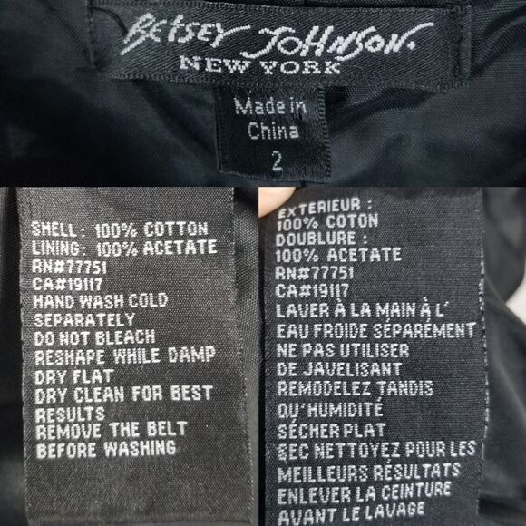 Betsey Johnson New York Faded Purple Y2K Midi Crochet Battenberg Lace Dress Sz 2 - Picture 13 of 14